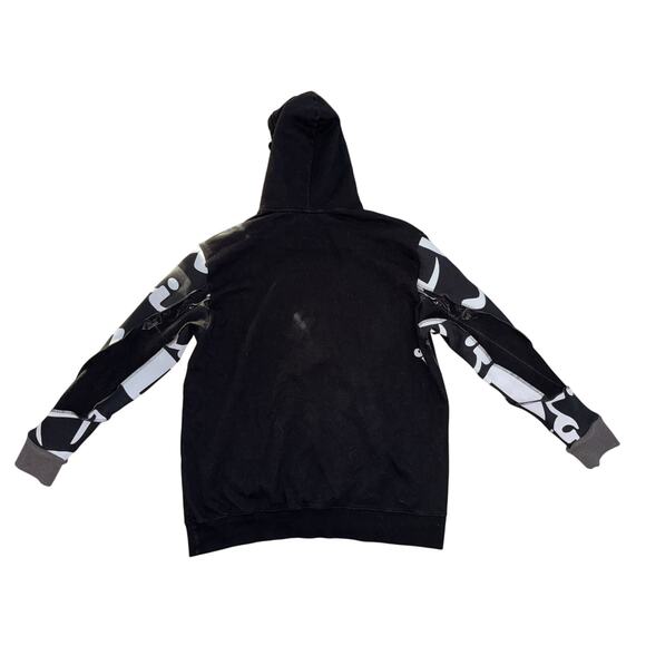 Affliction Jump Upcycled Black Hoodie Size S-M | SAME DAY SHIP | NEXT DAY SHIP - Picture 8 of 13